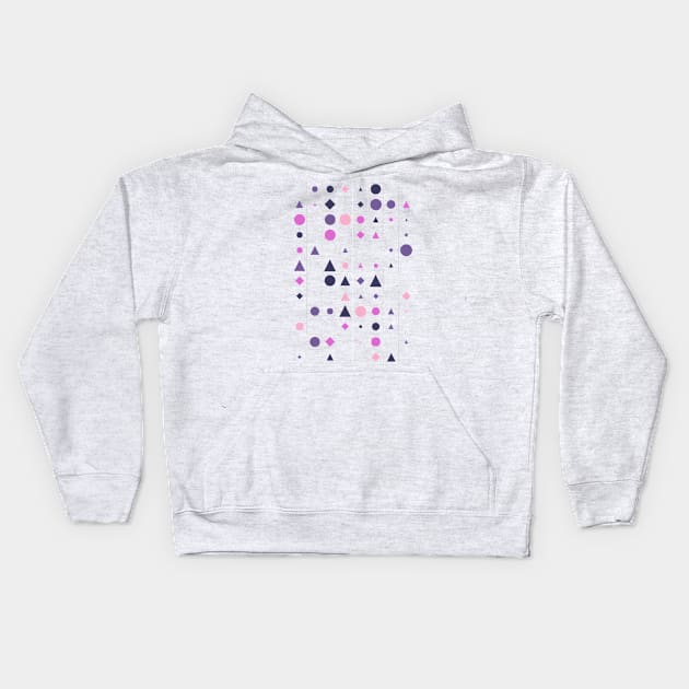 Colourful Geometric Animated Pattern Kids Hoodie by Trendy-Now